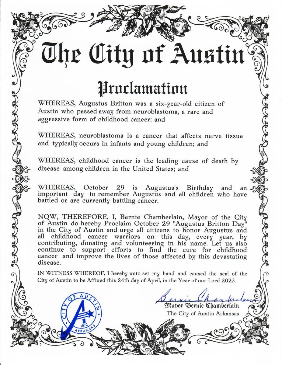 Signed Proclamation